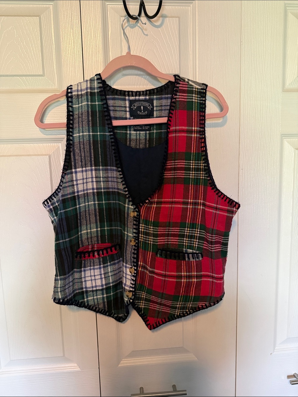 Women’s Plaid Festive Vest